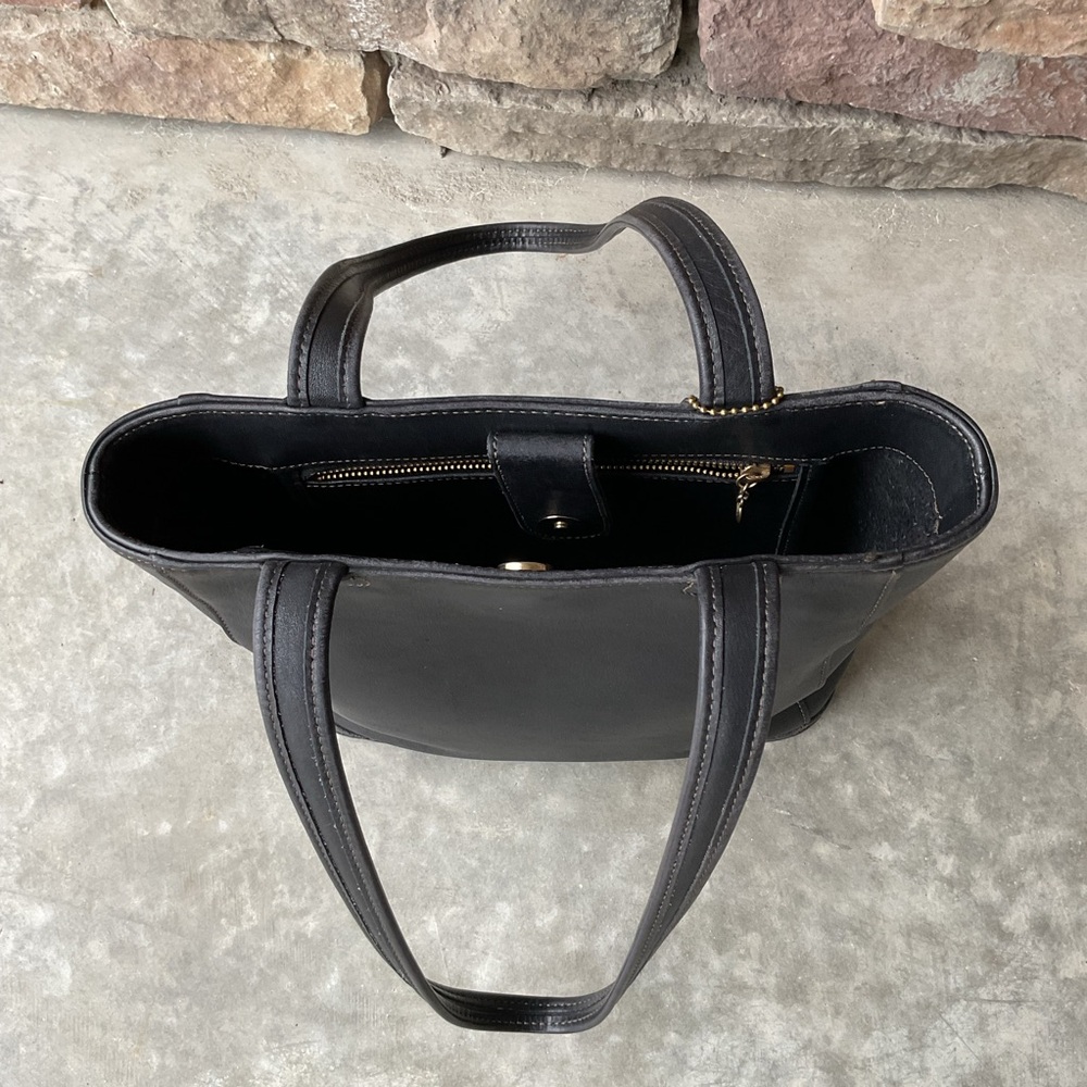 Coach Vintage 9305 Bleeker Duffel Black Leather Bag - Picture 4 of 9